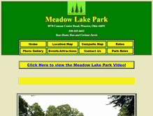 Tablet Screenshot of meadowlakepark.com